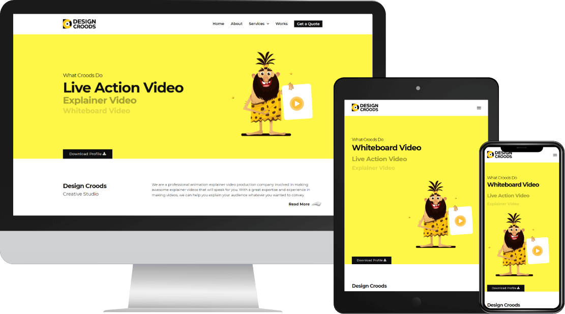 Design Croods Responsive Design