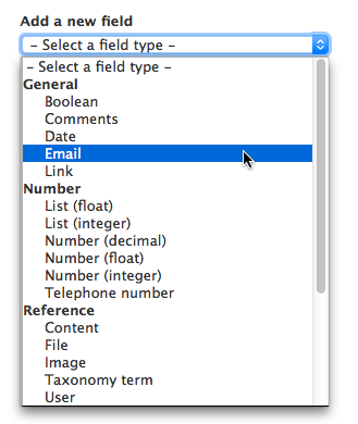 New field types